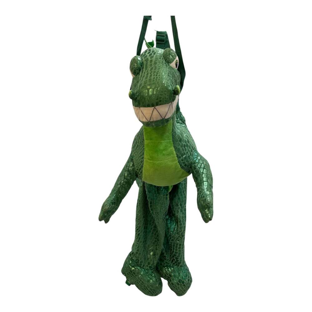 Plush Green T-Rex Dinosaur Dragon Rider Toddler One Size Halloween Costume - Picture 4 of 5